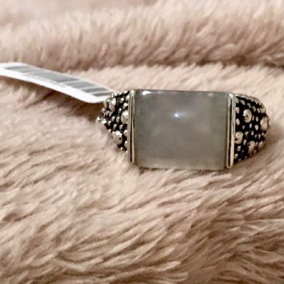 MICHAEL DAWKINS Starry Night Mother of Pearl Sterling Silver 925 Ring Sz 10 NIB - Picture 2 of 8